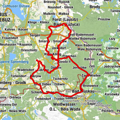Forst (Lausitz) - Baršć (Łužyca) - La Cuev A - Corpus-Christi-Kirche - Forst (Lausitz) / Baršć (Łužyca)