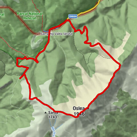 Tismana - Pasul Jiu-Cerna - Șaua "La Suliți" - Oslea