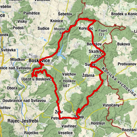 Boskovice - Evangelický kostel - Skalky - Panna Marie Sedmibolestná