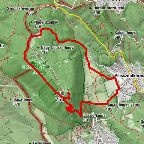 Pilisszentkereszt - Pilis - László-kúpja - Pilisszántó