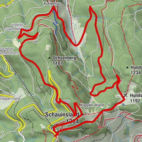 Schauinsland - Hundsrückensattel - Kohlerhau - Die Bergstation