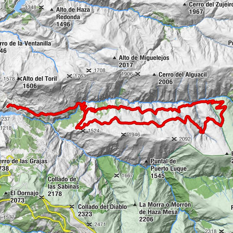 Sulayr - Güéjar Sierra - El Peñón - Cortijo del Tomillar
