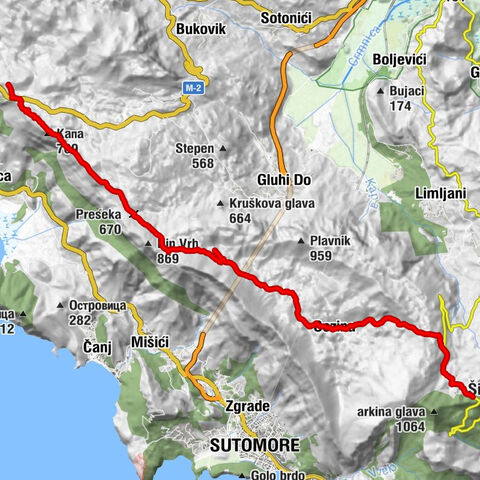 Dolaza - Гомила - Капа - Opština Budva