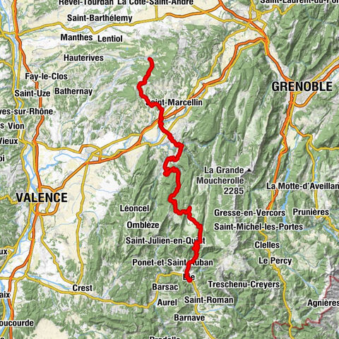 Roybon - Église abbatiale Saint-Antoine - Col de Chaud Clapier - Place Antonin Chevandier