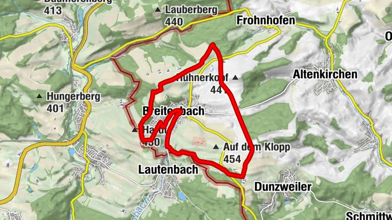 Breitenbach - Bambergerhof - Eulenkopf - Hellas