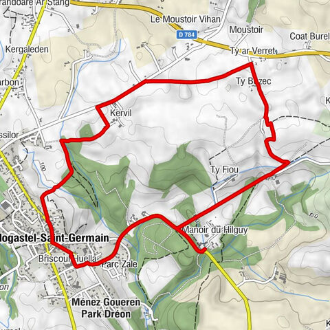 Manoir du Hilguy - Ty Fiou - Ty Bozec - Église Saint-Pierre