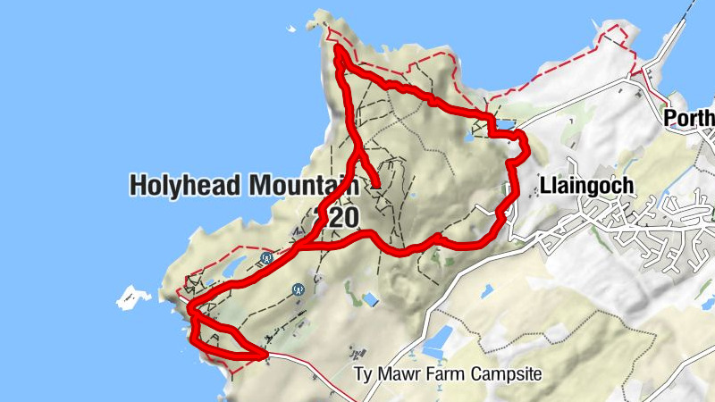Trearddur - Pentre Pella - Llaingoch - Holyhead Mountain