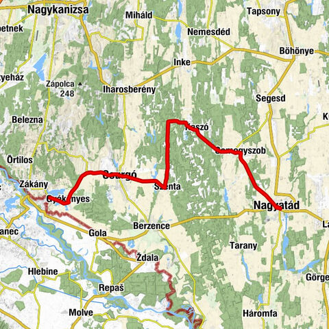Rózsakert Vendéglő - Gyékényesi evangélikus templom - Szent László-templom - Pizzéria