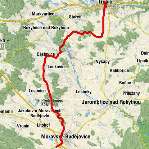 Zámostí - Nejsvětější Trojice - Svatý Vít - Moravské Budějovice
