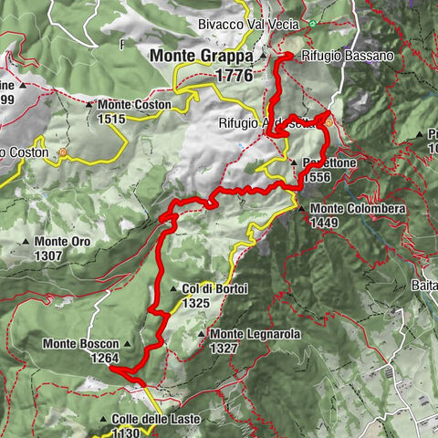 Borso del Grappa - Baita Camol - Col Formiga - Rifugio Bassano
