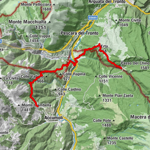 Accumoli - L'Erta - San Silvestro - Colle
