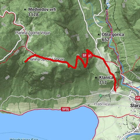 Bohinj - Slap - Kosijev dom na Vogarju - Vogar