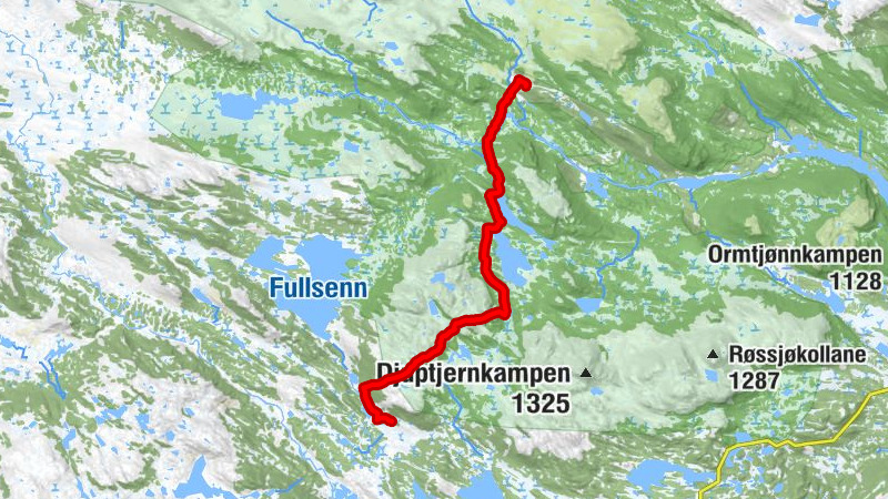 Svarthamar - Brennastølen - Liomseter