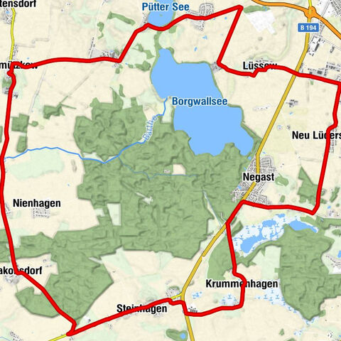 Stralsund - Lüssow - Langendorf - Pütte