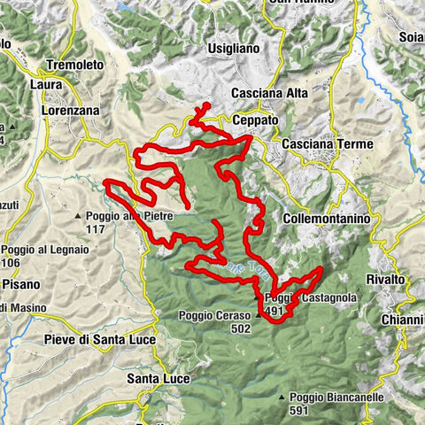 Chiesa di Sant'Ermete - Poggio Ceraso - Poggio Pamorelle - Poggio Castagnola