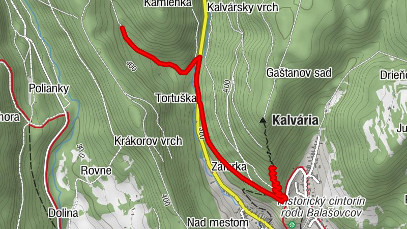 Modrý Kameň - Kaplnka Ukrižovania - Kaplnka Bolestnej Matky Božej