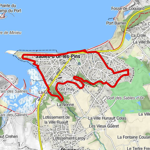Fréhel - Sables-d'Or-les-Pins - Pont Phily - Plurien