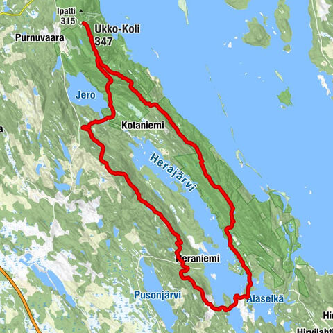 Ukko-Koli - Akka-Koli - Paha-Koli - Mäkrä