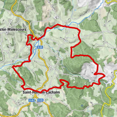 Le Plat du Lautat - Montchouvet - Bellevue - Saint-Romain-Lachalm