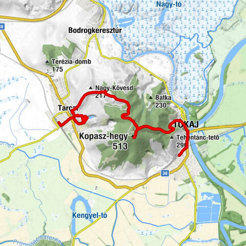 Tarcal - Kopasz-hegy - Tokaji-hegy - Tokaj
