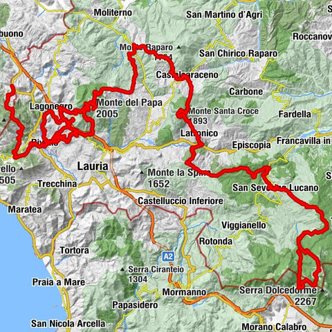 Fortino - Monte del Papa - Monte Pollino - Spezzavummula