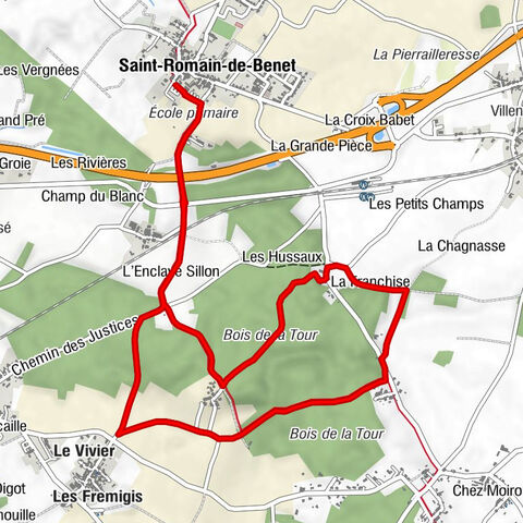 Saint-Romain-de-Benet - Le Champs des Noyers - L'Enclave Sillon - La Grande Versenne