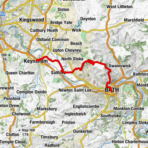 Keynsham - Kelston Round Hill - Saint Mary the Virgin - Bath Abbey