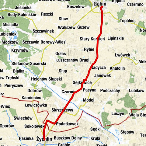 Gąbin - Nowy Kamień - Żychlin - Kościół parafialny pw. Świętych Apostołów Piotra i Pawła