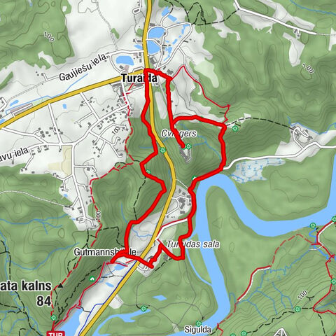 Sigulda - Gūtmaņa ala - Tūrists cafe Ceļinieka restorāns - Turaidas evaņģēliski luteriskā baznīca