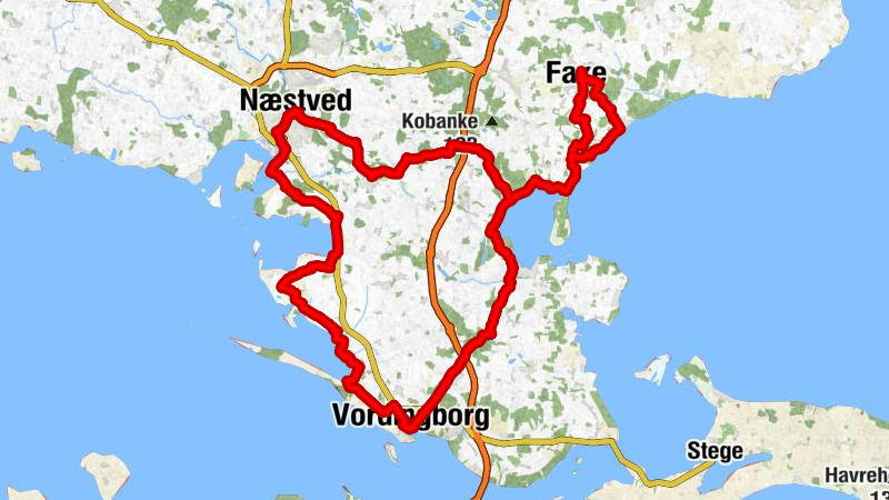 Næstved - Rønnebæk Kirke - Everdrup Kirke - Hylleholt Kirke