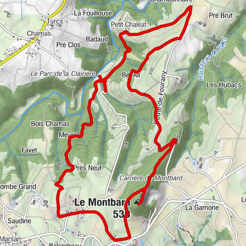 Éclassan - Petit Chaléat - Chapelle Saint-Abdon et Saint-Sennen - Le Montbard