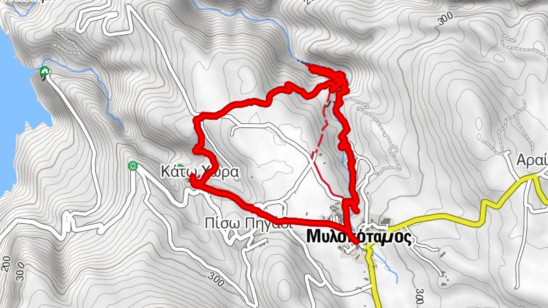 Μυλοπόταμος - Άγιος Σώστης - Ο Πλάτανος - Άγιος Χαράλαμπος