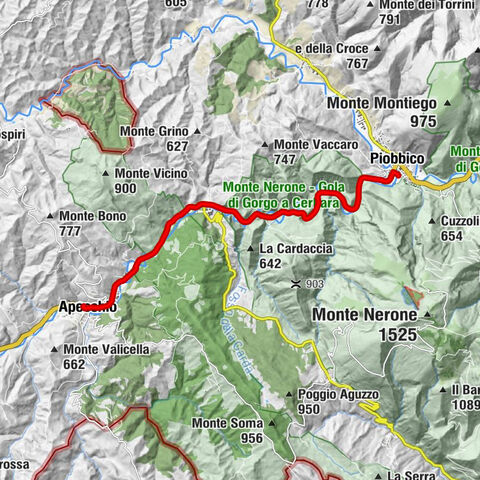 Piobbico - Rio Vitoschio - Pian di Molino - Apecchio