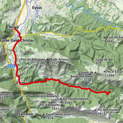 Asasp - Bellocq - Église Saint-Étienne - Col de Marie-Blanque