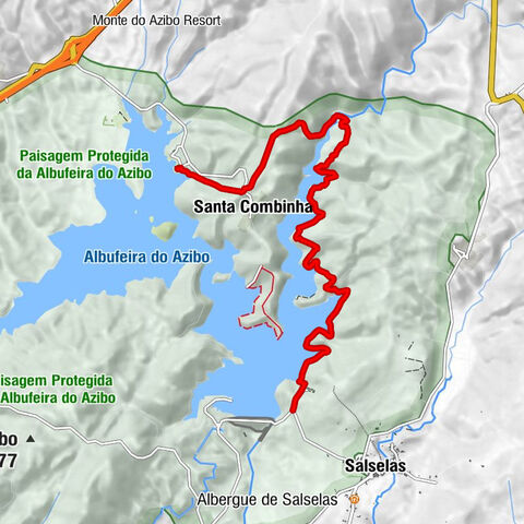 Salselas - Mãe d'agua do Mourisqueiro - Santa Combinha - Podence e Santa Combinha