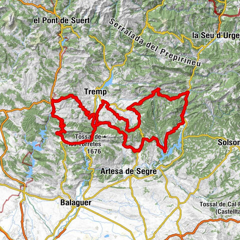Guàrdia de Noguera - Alt de Sant Miquel - lo Pedró - Terradets