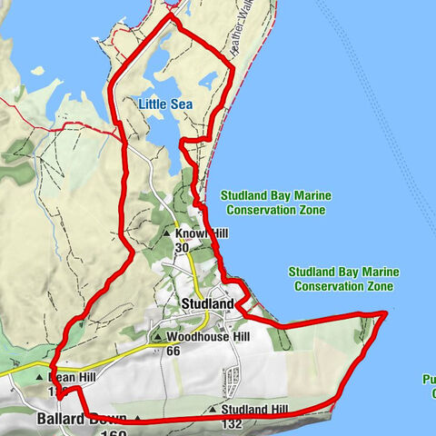 Studland - Studland Hill - Ballard Down - Poole