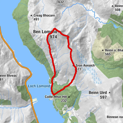 Rowardennan - Ptarmigan - Ben Lomond - Sron Aonaich