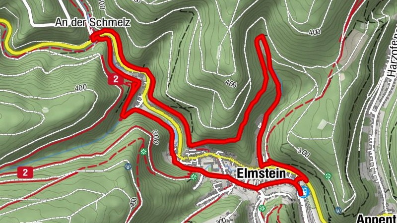 Kuckucksbähnel-Endstation - Minigolf & PitPat Anlage Elmstein - Grotta Azzurra - Elmstein
