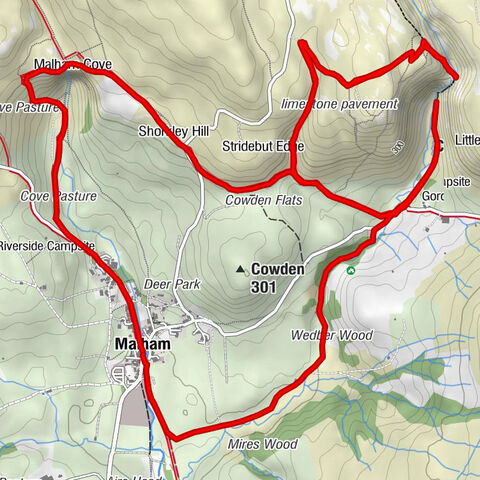 Malham - Shorkley Hill - Janet's Foss - Janet's Cave