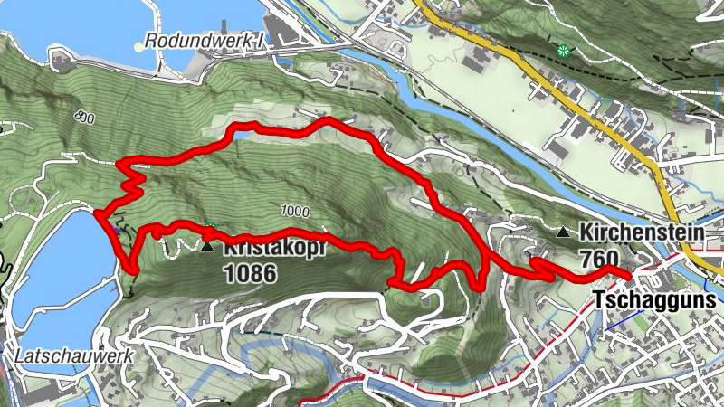 Tschagguns - Flying-Fox-Golm - Kristakopf