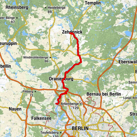 Zehdenick(Mark) - Stadtpfarrkirche Liebenwalde - Kirche Borgsdorf - Hennigsdorf