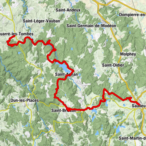 Église Saint-Georges - Chapelle Saint-Lazare - Église Saint-Aignan - Saulieu