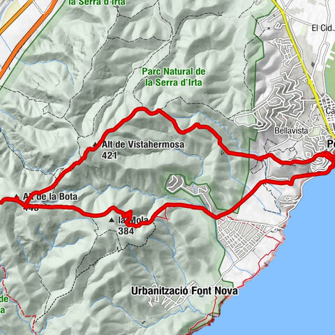 Peníscola / Peñíscola - Alt de la Bota - la Mola de Sant Antoni - Alt de Vistahermosa