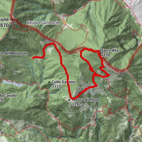 Rifugio Cisterne - Monna di Rosa - Rassereno - Serra Alta