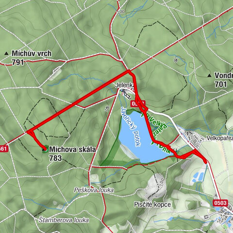 Řásná - Míchova skála