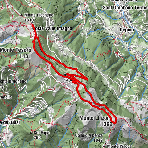 Forcella Alta - Monte Tesoro - Il Pizzo - Monte Linzone