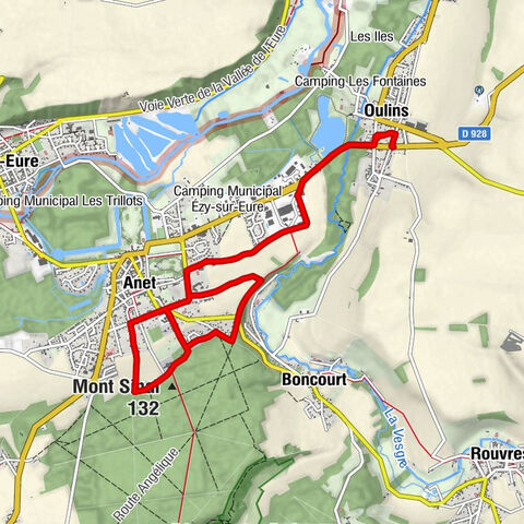 Oulins - Le Débucher - Le Potager de Diane - Mont Sinaï