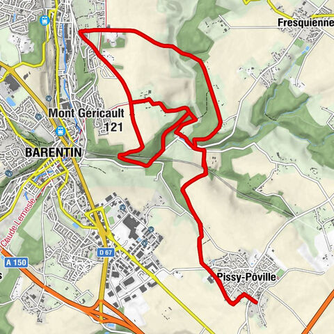 Pissy-Pôville - Le Petit Catillon - Le Grand Catillon - Mont Géricault