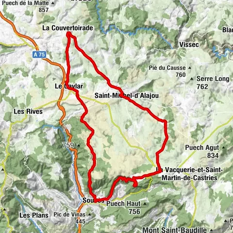 CAMINATA TOUR DEL PAYS D'ALAJOU - GR® DE PAYS TOUR DEL LARZAC MERIDIONAL